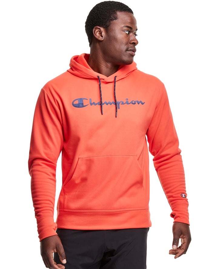 Champion orange 2025 hoodie mens